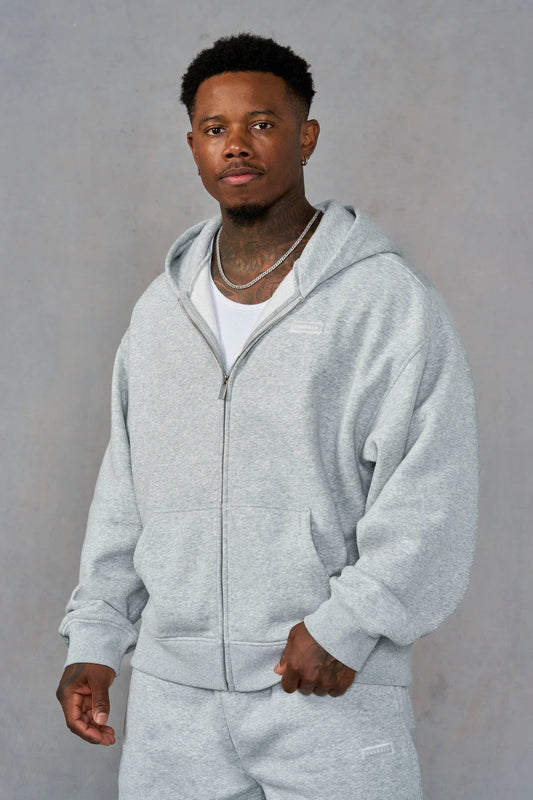 Zipup Heather Grey | Comfy Collection