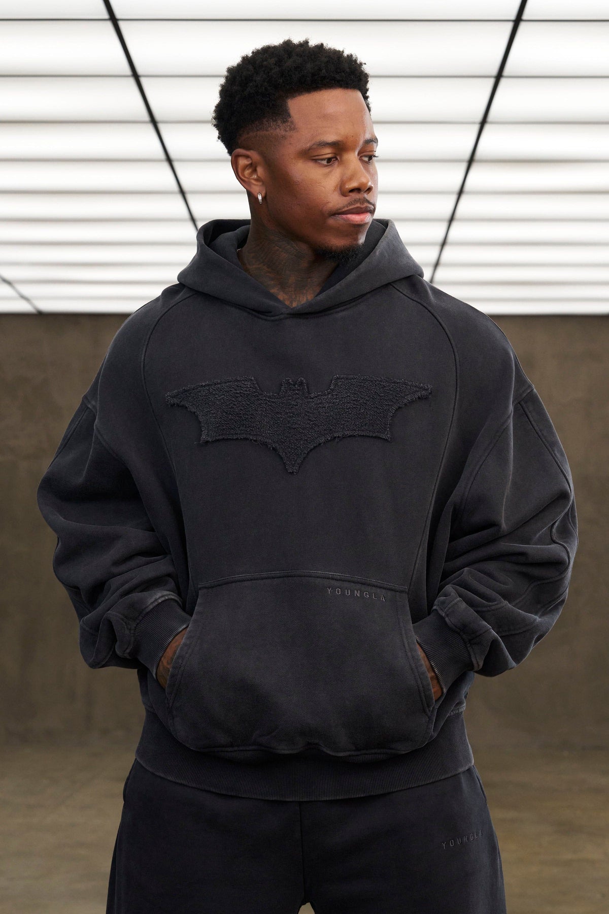 Batman Stealth Hoodies - Black Wash