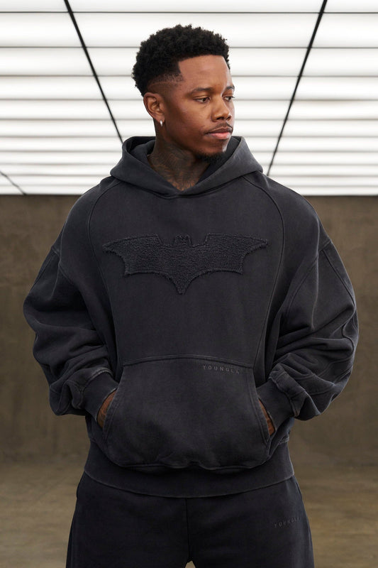 Batman Stealth Hoodies - Black Wash