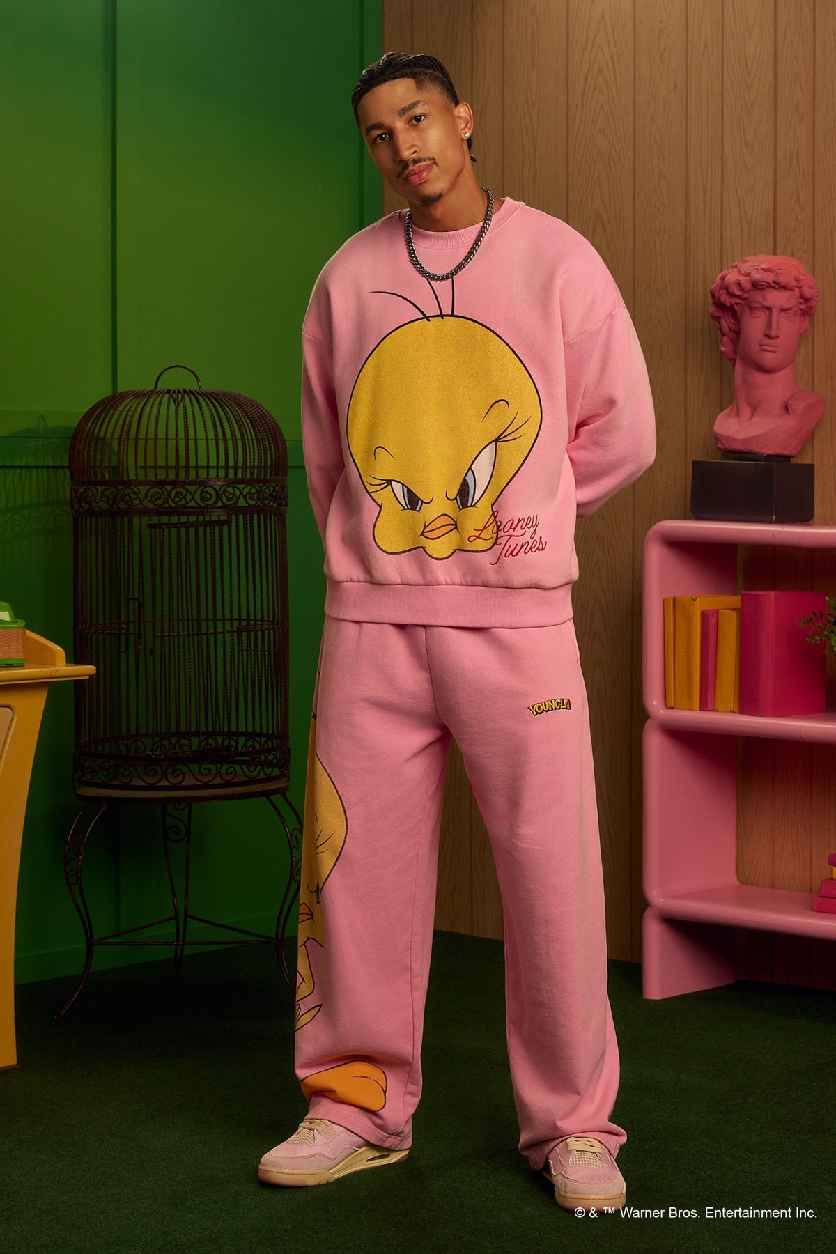 Looney Tunes Face Crewnecks - Tweety Y