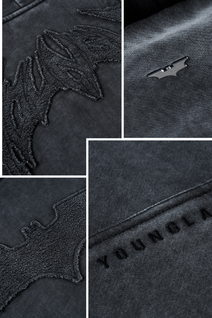 Batman Stealth Hoodies - Black Wash