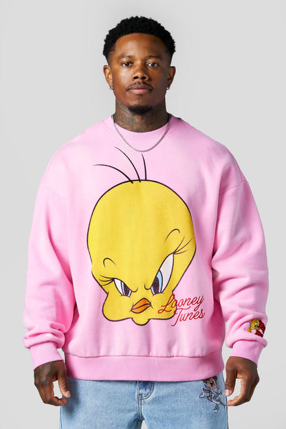Looney Tunes Face Crewnecks - Tweety Y