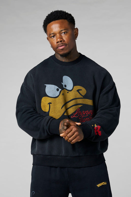 Looney Tunes Face Crewnecks - Daffy F